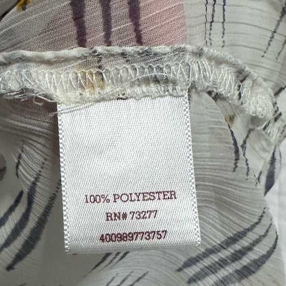 Blondie cardigan up cycle blue white oversized flowing - Picture 5 of 12